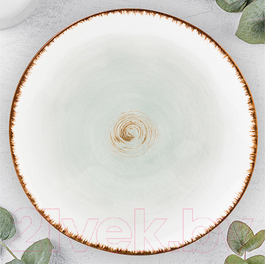 Изображение товара Тарелка закусочная (десертная) Elan Gallery Кантри / 760065 (голубой)