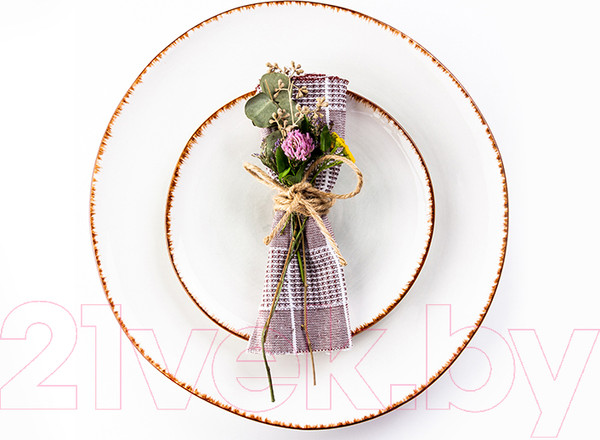 Изображение товара Тарелка закусочная (десертная) Elan Gallery Кантри / 760065 (голубой)