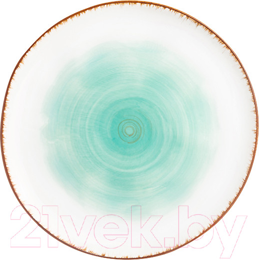 Изображение товара Тарелка закусочная (десертная) Elan Gallery Кантри / 760102 (бирюзовый)