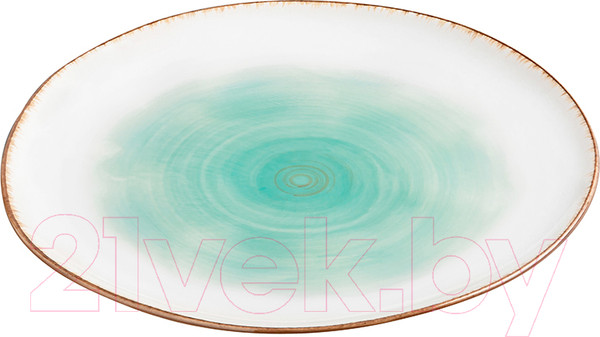 Изображение товара Тарелка закусочная (десертная) Elan Gallery Кантри / 760102 (бирюзовый)