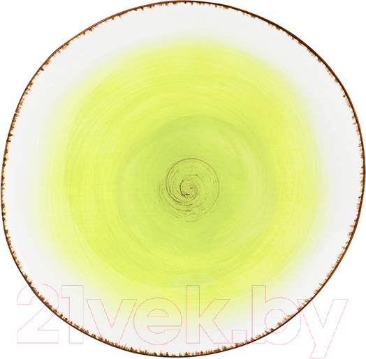 Изображение товара Тарелка столовая обеденная Elan Gallery Кантри / 760092 (зеленый)