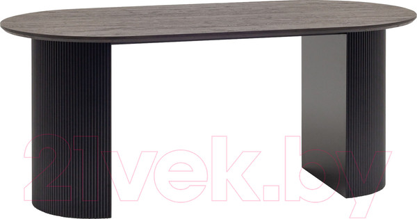 Изображение товара Обеденный стол Stool Group Ballet 180x90x75 (темное дерево/черный)