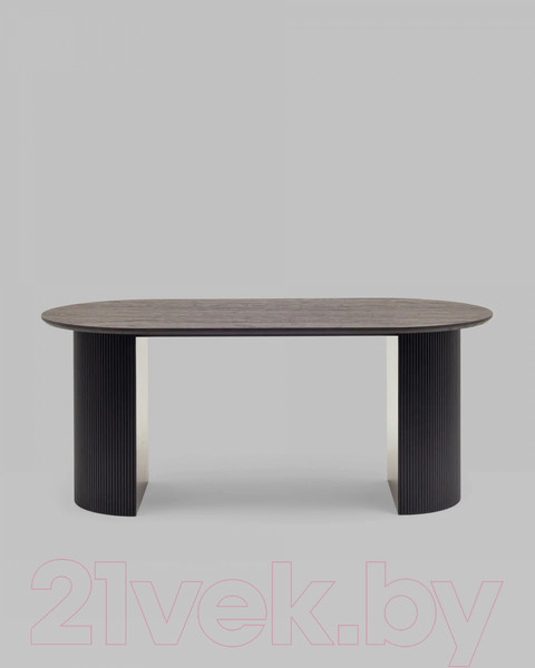 Изображение товара Обеденный стол Stool Group Ballet 180x90x75 (темное дерево/черный)