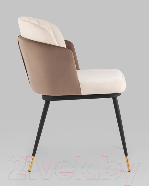Изображение товара Стул Stool Group Пенелопа (велюр бежевый/коричневый)