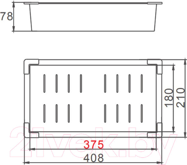 Изображение товара Коландер для мойки Gerhans K30338