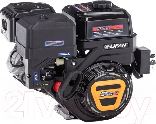 Изображение товара Двигатель бензиновый Lifan KP460E-R D22 18A (20лс 18А, сцепление и редуктор 2:1)