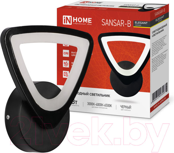 Изображение товара Бра INhome Elegant Sansar-B / 4690612043203 (черный)