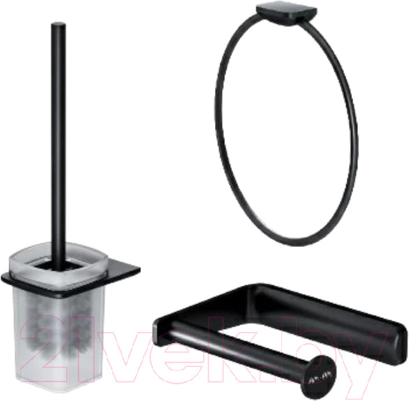 Изображение товара Набор аксессуаров для ванной и туалета AM.PM Inspire V2.0 AK50T1103B (черный)