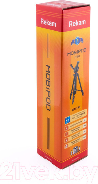 Изображение товара Штатив Rekam Mobipod / E-100 (черный)