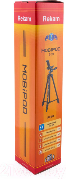 Изображение товара Штатив Rekam Mobipod / E-120 (черный)