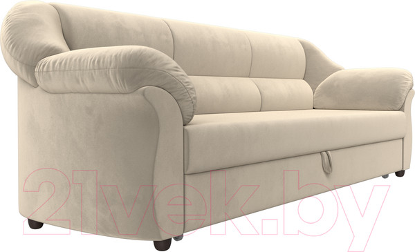 Изображение товара Диван Лига Диванов Карнелла / 105876 (микровельвет бежевый)