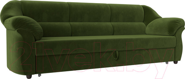 Изображение товара Диван Лига Диванов Карнелла / 105878 (микровельвет зеленый)