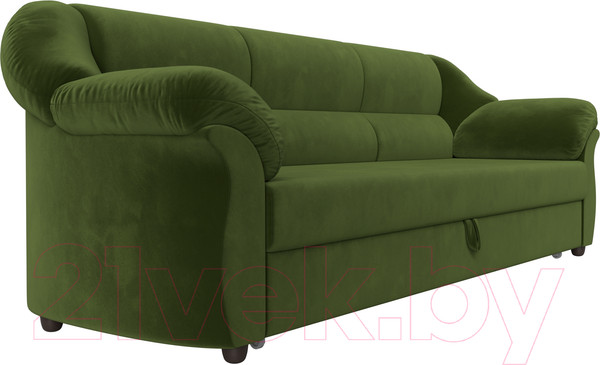 Изображение товара Диван Лига Диванов Карнелла / 105878 (микровельвет зеленый)