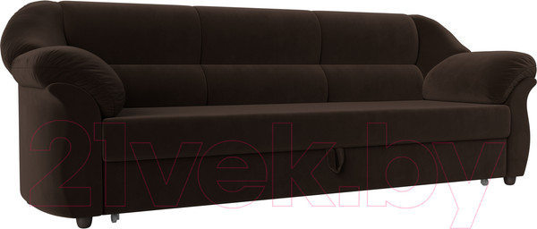Изображение товара Диван Лига Диванов Карнелла / 105880 (микровельвет коричневый)