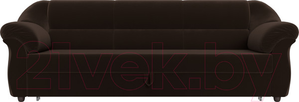 Изображение товара Диван Лига Диванов Карнелла / 105880 (микровельвет коричневый)