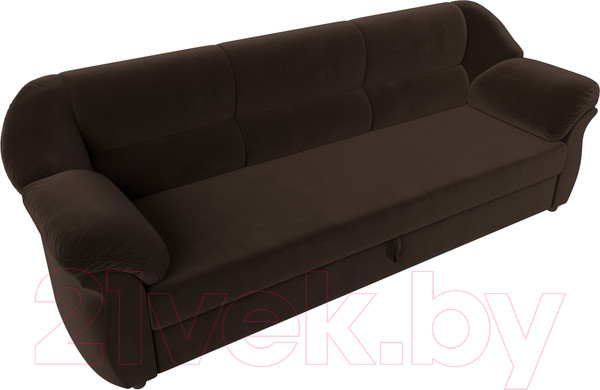 Изображение товара Диван Лига Диванов Карнелла / 105880 (микровельвет коричневый)