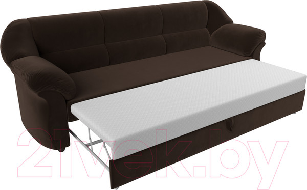Изображение товара Диван Лига Диванов Карнелла / 105880 (микровельвет коричневый)