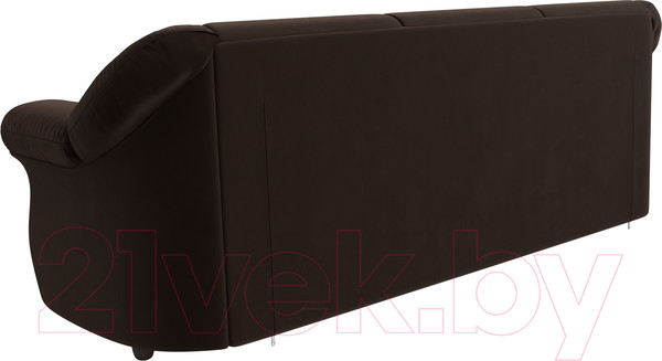 Изображение товара Диван Лига Диванов Карнелла / 105880 (микровельвет коричневый)