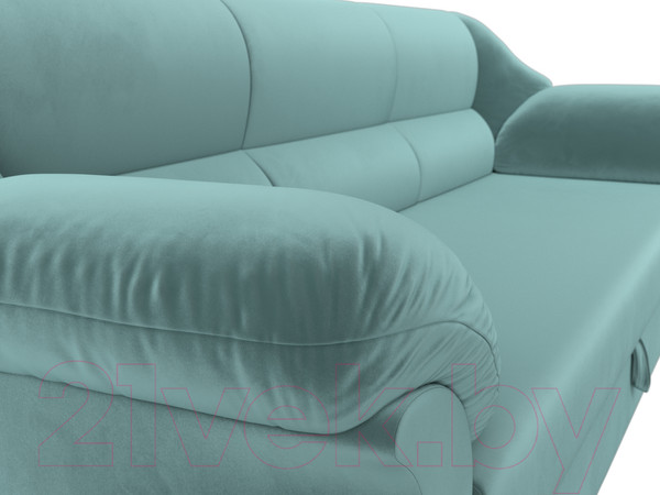 Изображение товара Диван Лига Диванов Карнелла / 109522 (велюр бирюзовый)
