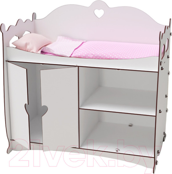 Изображение товара Набор аксессуаров для куклы Leader Toys Diamond Princess Комплекс c постельным бельем / 81319 (белый)