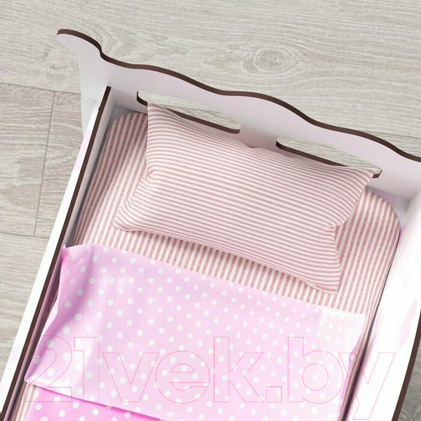 Изображение товара Набор аксессуаров для куклы Leader Toys Diamond Princess Комплекс c постельным бельем / 81319 (белый)