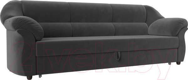 Изображение товара Диван Лига Диванов Карнелла / 109525 (велюр серый)