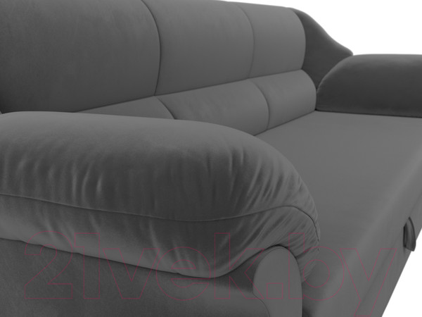 Изображение товара Диван Лига Диванов Карнелла / 109525 (велюр серый)