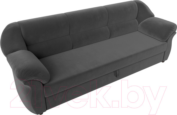 Изображение товара Диван Лига Диванов Карнелла / 109525 (велюр серый)