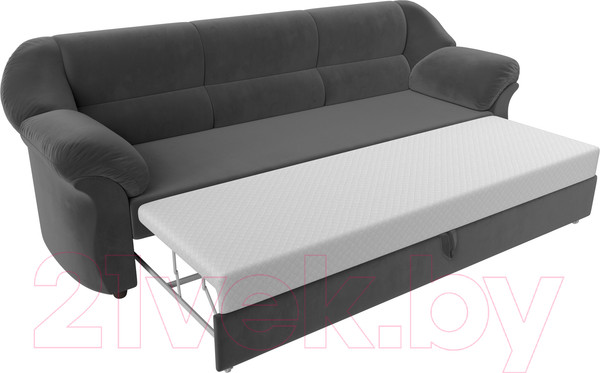 Изображение товара Диван Лига Диванов Карнелла / 109525 (велюр серый)