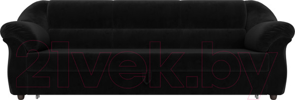 Изображение товара Диван Лига Диванов Карнелла / 109526 (велюр черный)