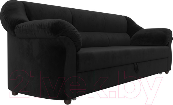 Изображение товара Диван Лига Диванов Карнелла / 109526 (велюр черный)