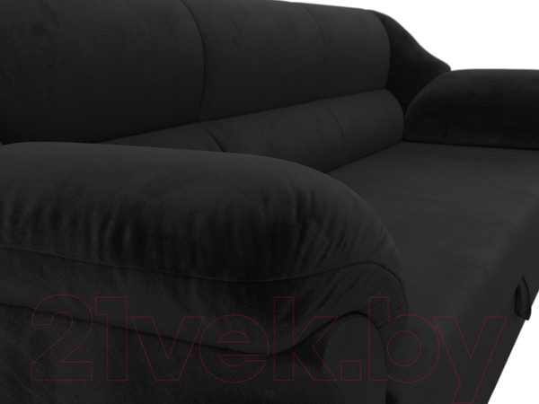 Изображение товара Диван Лига Диванов Карнелла / 109526 (велюр черный)
