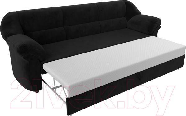 Изображение товара Диван Лига Диванов Карнелла / 109526 (велюр черный)
