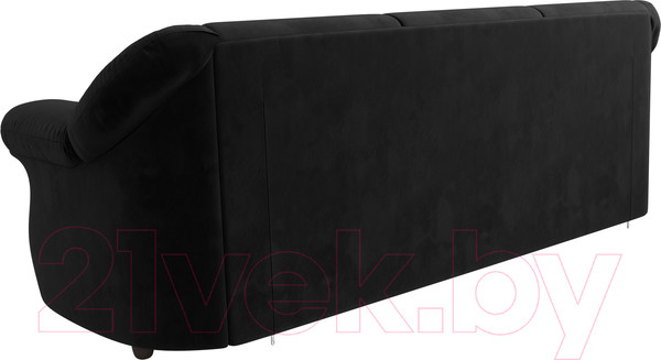 Изображение товара Диван Лига Диванов Карнелла / 109526 (велюр черный)