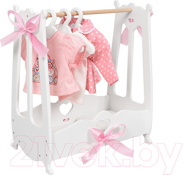 Изображение товара Аксессуар для куклы Leader Toys Diamond Princess Вешалка для одежды / 71719 (белый)