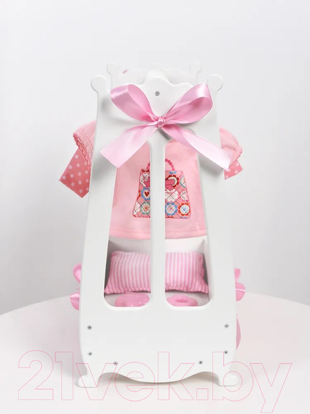 Изображение товара Аксессуар для куклы Leader Toys Diamond Princess Вешалка для одежды / 71719 (белый)