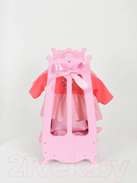 Изображение товара Аксессуар для куклы Leader Toys Diamond Princess Вешалка для одежды / 72719 (розовый)