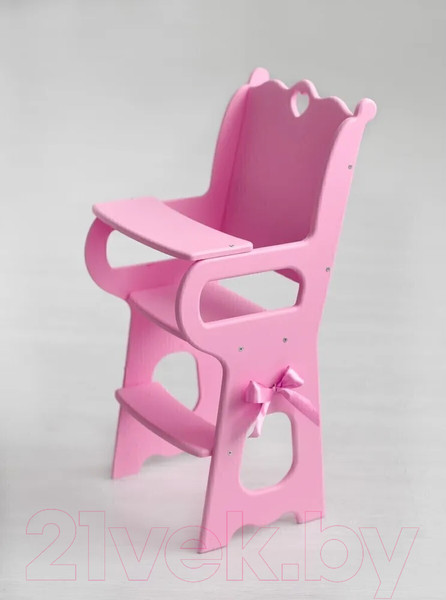 Изображение товара Аксессуар для куклы Leader Toys Diamond Princess Стульчик для кормления / 72119 (розовый)