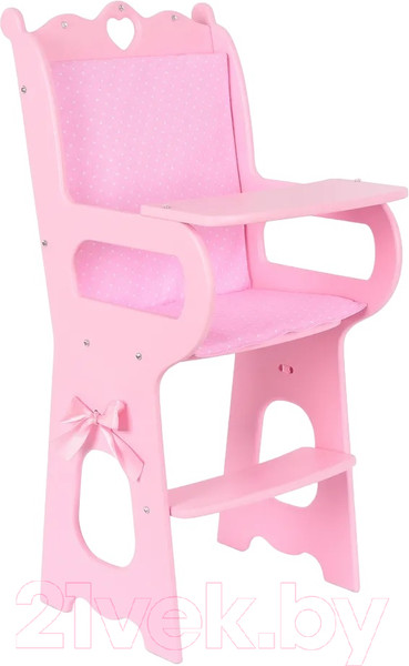 Изображение товара Аксессуар для куклы Leader Toys Diamond Princess Стульчик для кормления / 72119 (розовый)