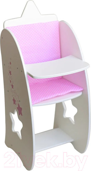 Изображение товара Аксессуар для куклы Leader Toys Diamond Star Стульчик для кормления / 73319 (белый)
