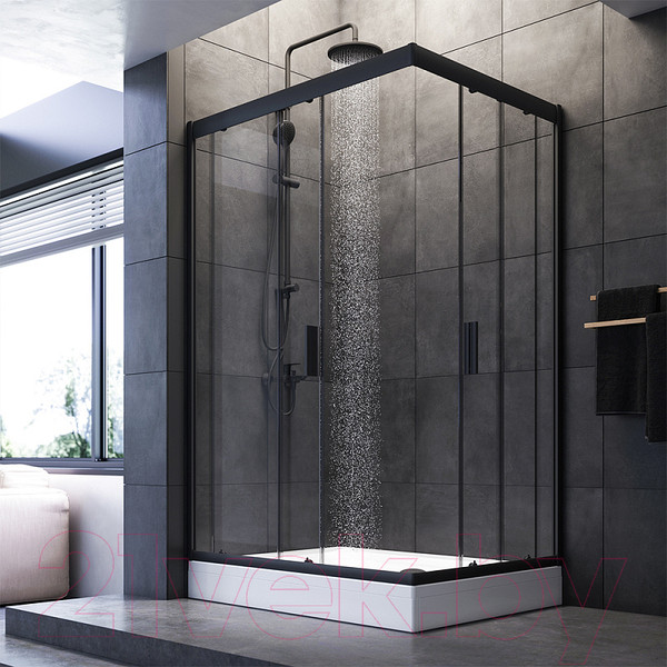 Изображение товара Душевой уголок AM.PM Gem Twin Slide 120x90 / W90G-404-120290-BT