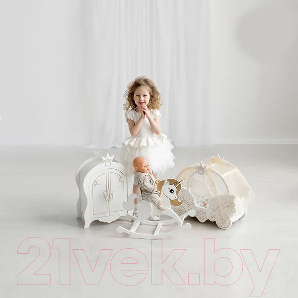 Изображение товара Аксессуар для куклы Leader Toys Shining Crown. Единорог / 72120 (белоснежный шелк)