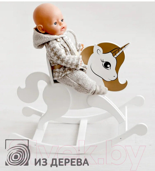 Изображение товара Аксессуар для куклы Leader Toys Shining Crown. Единорог / 72120 (белоснежный шелк)