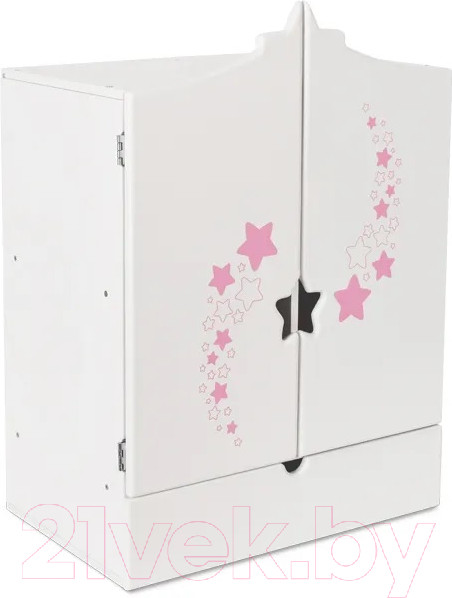 Изображение товара Аксессуар для куклы Leader Toys Diamond Star Шкаф c дизайнерским звездным принтом / 73219 (белый)