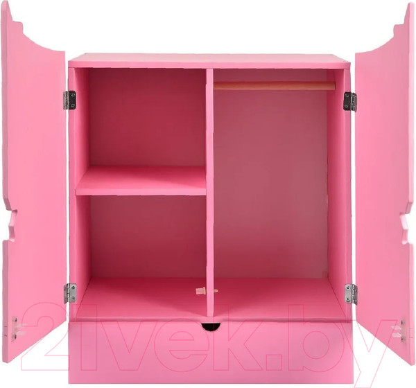 Изображение товара Аксессуар для куклы Leader Toys Diamond Star Шкаф c дизайнерским звездным принтом / 74219 (розовый)