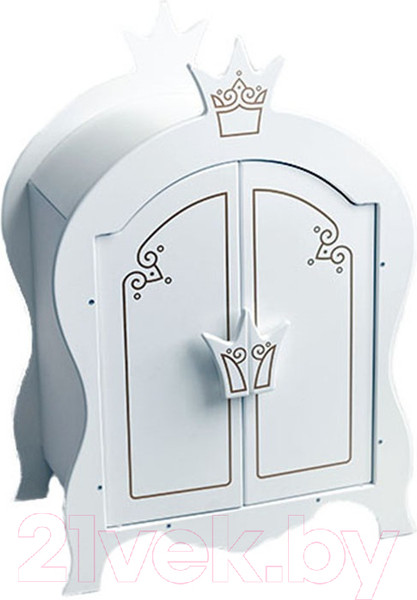 Изображение товара Аксессуар для куклы Leader Toys Shining Crown Шкаф / 72020 (белоснежный шелк)