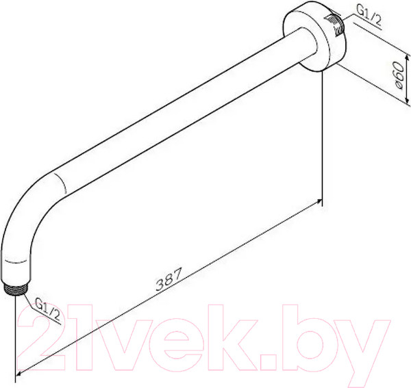 Изображение товара Душевой кронштейн AM.PM F0522701 (черный)