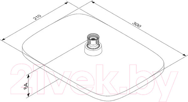 Изображение товара Лейка верхнего душа Damixa Gala 953050000