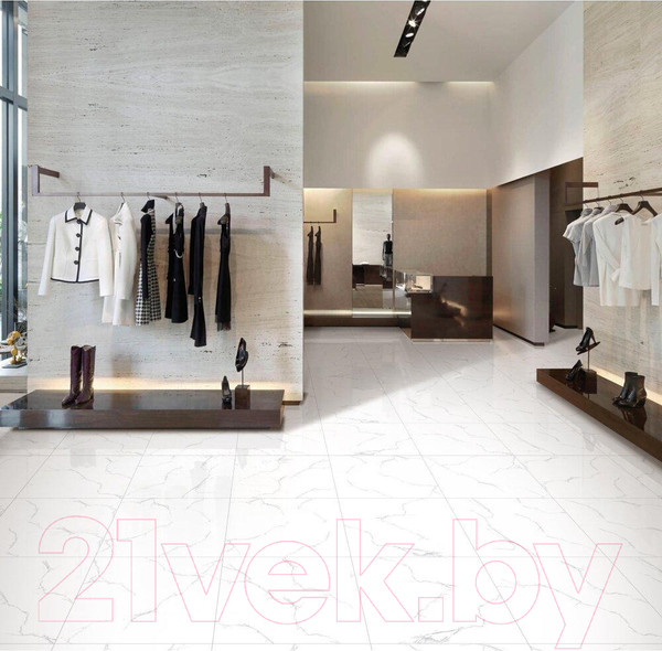 Изображение товара Плитка Netto Gres White Marble Matt (600x1200)