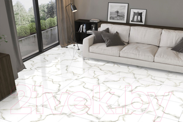 Изображение товара Плитка Netto Gres White Marble Matt (600x1200)
